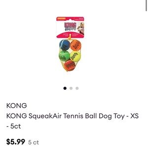 PRICE FIRM KONG SqueakAir XS X-Small Squeaker Toys